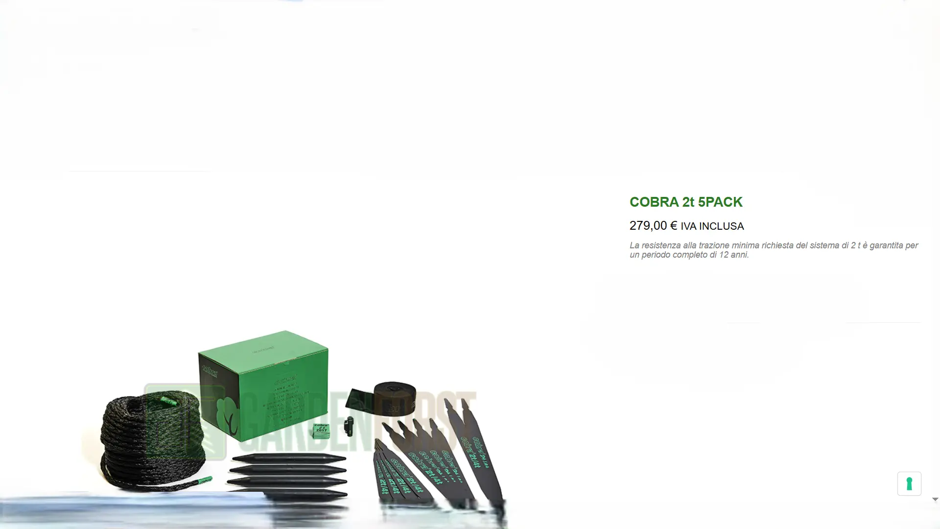 Kit consolidamento dinamico alberi Cobra 2t e 4t — materiale certificato garantito 12 anni