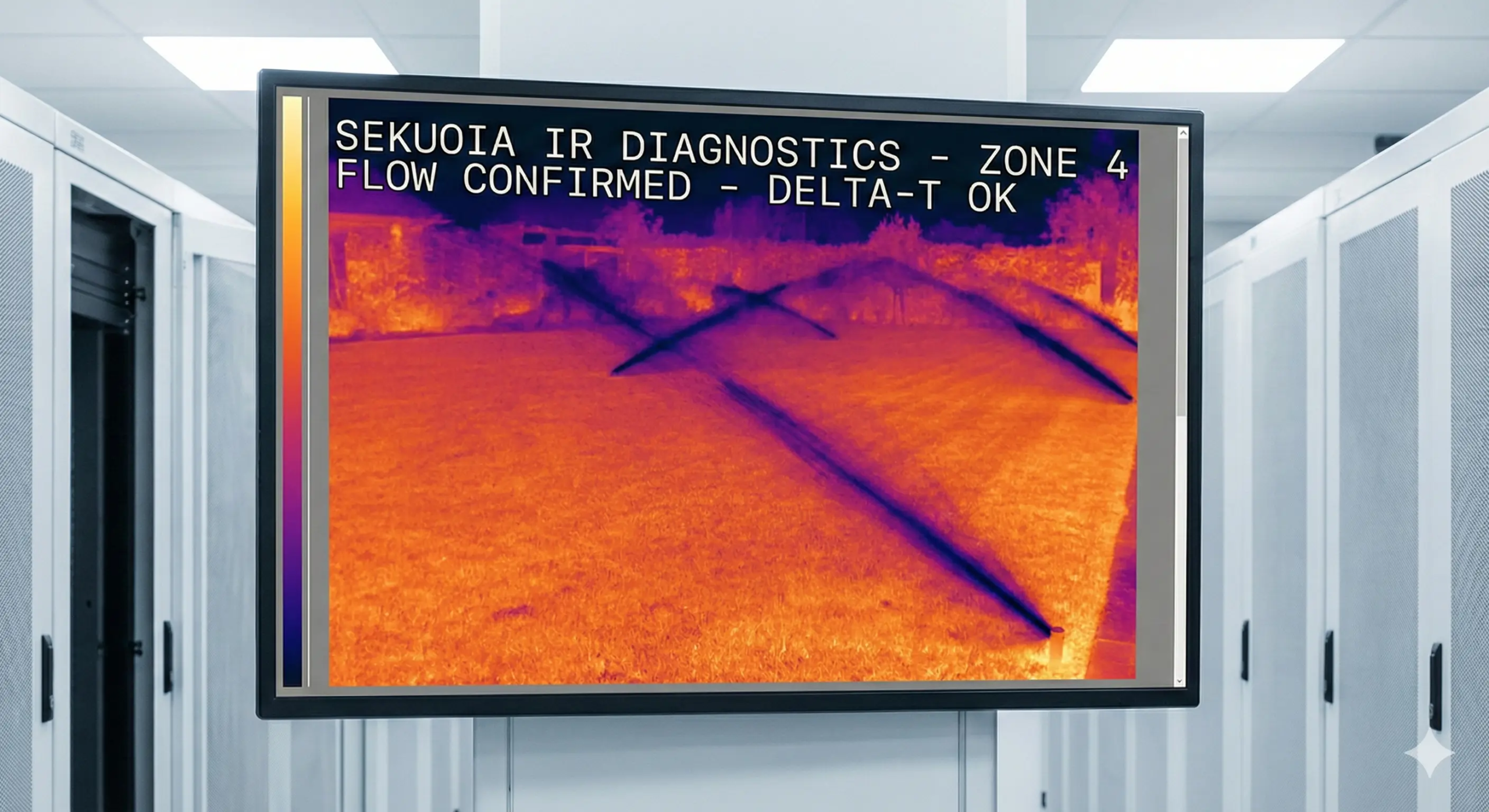 Schermo di monitoraggio diagnostico con visione termica
